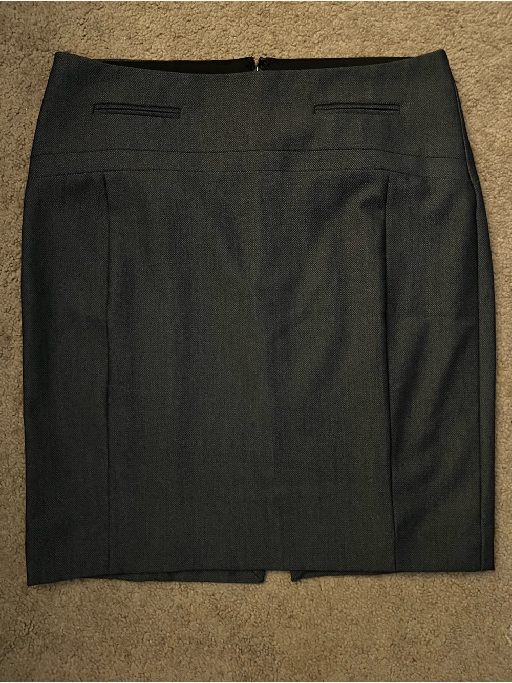Charcoal Gray Express Pencil Skirt - Professional Women's Workwear